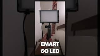 Emart 60 led  Brightness Test, affordable best budget light home studio