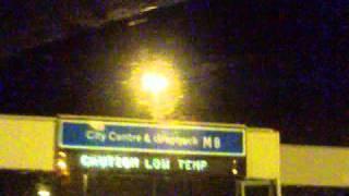 "Caution: Low Temperature" Motorway Sign in Scotland #1