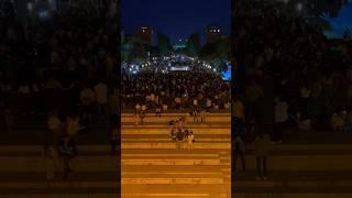 National Armenian dances near Cascade Complex in Yerevan 