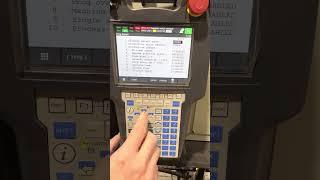 Selecting the Start Program on Fanuc Robot