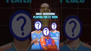 3 Most Deserving Players DROPPED from Indian Squad For Champions Trophy 2025 #shorts