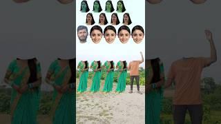 Four equal domi to cosita bhabhi & cute brother correct head matching game for funny short story 