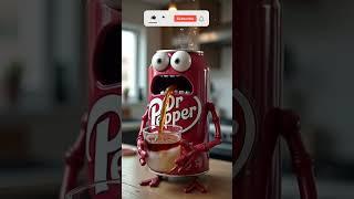 Dr Pepper Explosion + Gummy Bear Candy = Fat Cat Feast! #youtubeshorts #cat #animation