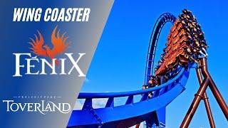 TOVERLAND FENIX Onride POV Wing Coaster Bolliger & Mabillard 60FPS