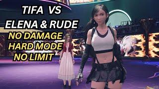 FFVII Rebirth Tifa Solo Vs Rude & Elena (No Damage, Hard Mode, No Limit)