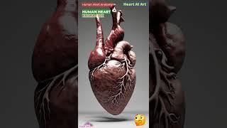 Human Heart Animation | Cardiac Anatomy | Heart AI Art | 92