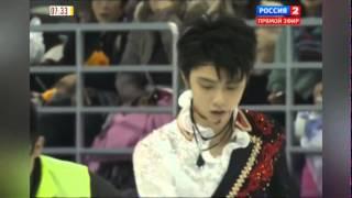 2014-11-08 - Cup of China 2014 - Столкновение Юдзуру Ханю и Хань Яня