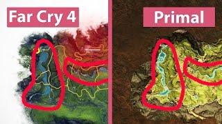 Far Cry 4 vs. Primal – World Maps & Landscape Comparison