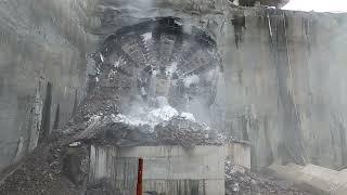 Tunnel boring machine Bella breakthrough