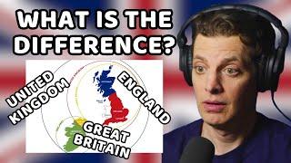 American Reacts to The Difference Between The UK, Great Britain & England Explained