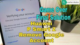 BOOM!!! Huawei P Smart Z STK-LX1 (C431). Remove Google account, bypass frp. FINAL METHOD!!!