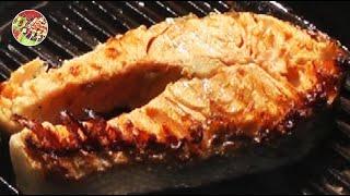 Salmon steak..Simply, very tasty!