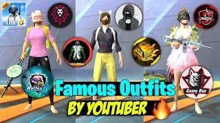 PUBG Lite ToP 10 Famous Outfits By Youtuber  @godpraveenyt1 @KoobraBhaiOfficial @LouwanBabaji