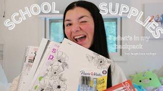 school supply haul + what's in my backpack |  ava sander