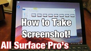 All Surface Pros: How to Take a Screenshot (Print Screen, Screen Capture)