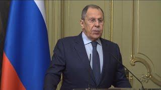 Russian foreign minister calls Macron's nuclear comment a 'threat' to Moscow | AFP