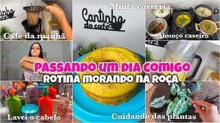 VIDA NA ROÇA ‍ | FIZ ALMOÇO + ORGANIZAÇÃO DO LAR, correria por aqui, fiz bolo…