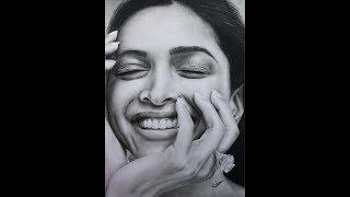 How to draw Deepika Padukone drawing