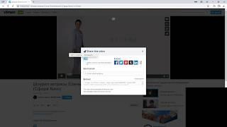Как скопировать ссылку на свое видео из Вимео (vimeo.com)