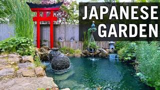 THRILLING Swing Over Japanese Pond in Small Space