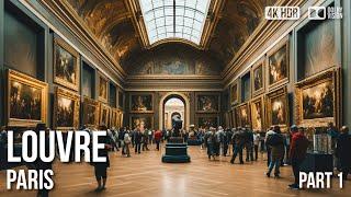 Louvre Museum Paris - Mona Lisa - Walking Tour | 4K 