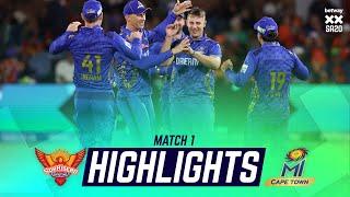 Sunrisers Eastern Cape v MI Cape Town  | Match Highlights | Betway SA20 | Season 3