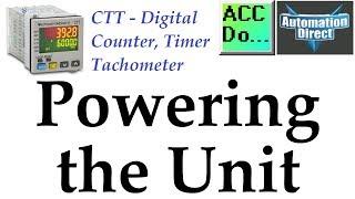 CTT Counter Timer Tachometer – Powering the Unit