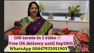 100 sarees to choose | festival collection | Paithani | Kanchi semi silk and more  | Anitha Anand UK