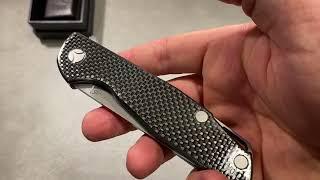 BIRYUKOV FOLDING KNIFE SIGMA-1 S125V CARBON HRC-64, $388