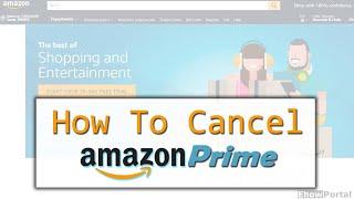 How to Cancel Amazon Prime trial Membership |