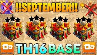 NEVER 3 STAR TH16 BASE! ANTI ROOT RIDER BASE! TH16 NEW WAR BASE ! LEGEND PUSH BASE TH16