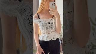 Crocheting my dream dress  #crochetdress #crochet #shortsviral #crochet
