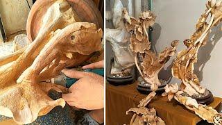 Amazing Wood Carving Skill​​​ State shower  Wood Carving