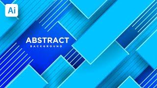 Blue Abstract Background Design | Adobe Illustrator Tutorial | Stock Vectors |  Background Vector