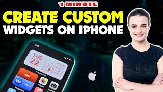 How to create custom widgets on iphone 2024 [ Easy Tricks ]