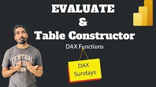 How to use EVALUATE and Table Constructor DAX Function in Power BI? | DAX Sundays |BI Consulting Pro