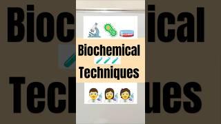 biochemical techniques #biochemistry #shorts #chromatography #electrophoresis #chemistry #science