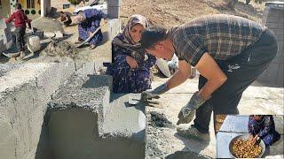 The romantic cooperation of Qobad and Shokoufeh in building a staircase for a warm and lovely home