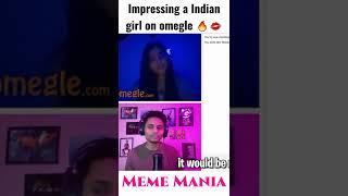 Impress an Indian Cute girl on omegle/ Omegle India | omegle prank | #whatsappstatus