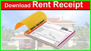 download Rent Receipt in PDF || How to Download Rent Receipt format in pdf