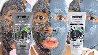 Freeman Charcoal and Black Sugar MUD Mask vs. Freeman Charcoal and Black Sugar GEL Mask! REVIEW