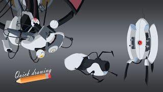 Portal - Portal Gun, Turel, GLaDOS.