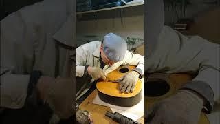 The Final Episode Of Bridge Glueing #vintageguitar #woodworking  #guitarrepair #guitar
