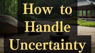 How to Handle Uncertainty #yourmonkhaku #buddhism #motivation #mindfulness #meditation #spirituality