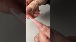 Dual form nail extensions and structure gel Rose Nude #asmr