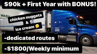 K & B Transportation is paying CRAZY MONEY to deliver chicken nuggets and ice cream!!  