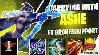 Carrying With Ashe Ft. BrokenSupport - Wild Rift HellsDevil Plus Gameplay