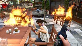 GTA 5 - Fire Bottle vs NPC's Ragdolls | Euphoria Physics Ragdolls 2025