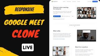 Google Meet Website Clone - HTML CSS JavaScript -  Code With Pankaj