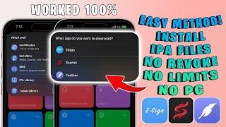 EASY Sideload : Install IPA Files on iPhone & iPad No Revoke Computer